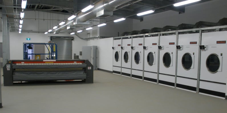 Darwin Prison dryers against wall