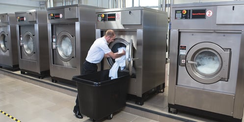 Industrial laundry machines